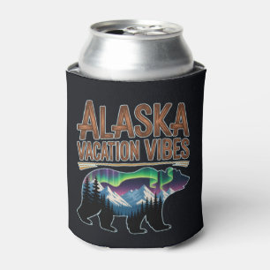 Alaska Vacation Vibes Travel Adventure Can Cooler