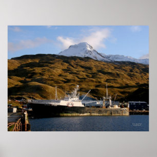 Alaska Victory, Fishing Trawler in Dutch Harbour, Poster