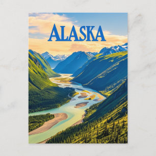 alaska view postcard
