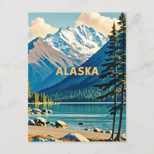 alaska view postcard