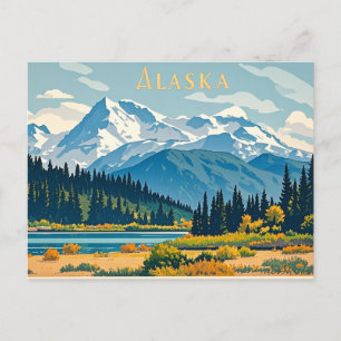 alaska view postcard