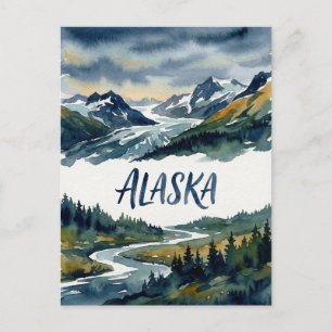 alaska view postcard
