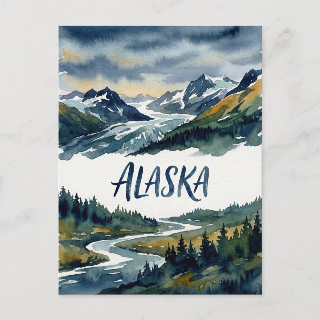 alaska view postcard (Front)