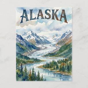 alaska view postcard