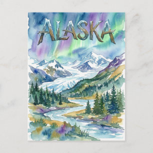 alaska view postcard