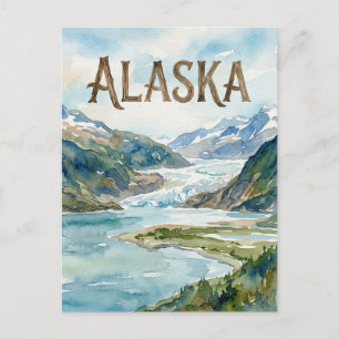 alaska view postcard