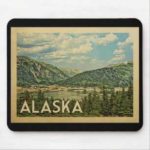 Alaska Vintage Travel Mouse Mat