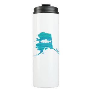 Alaska Wave Salmon Fishing Thermal Tumbler