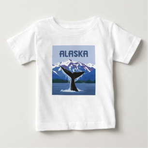 Alaska   Whale Tale Baby T-Shirt