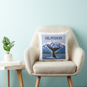 Alaska   Whale Tale Cushion