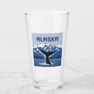 Alaska Whale Tale Glass