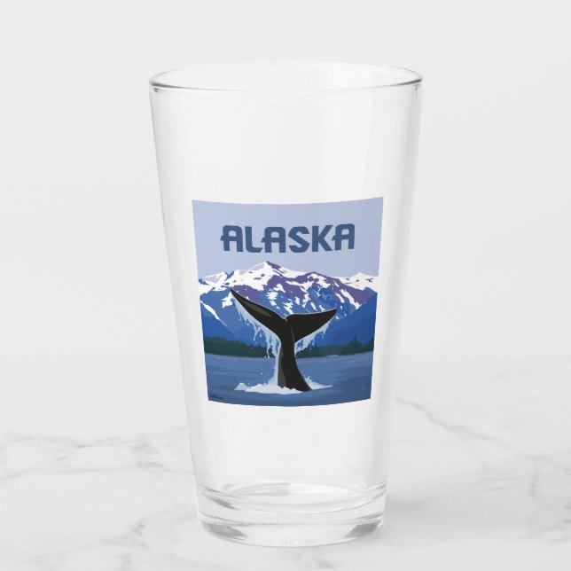 Alaska | Whale Tale Glass (Front)