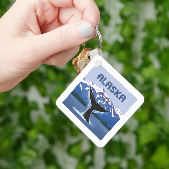 Alaska | Whale Tale Key Ring (Hand)