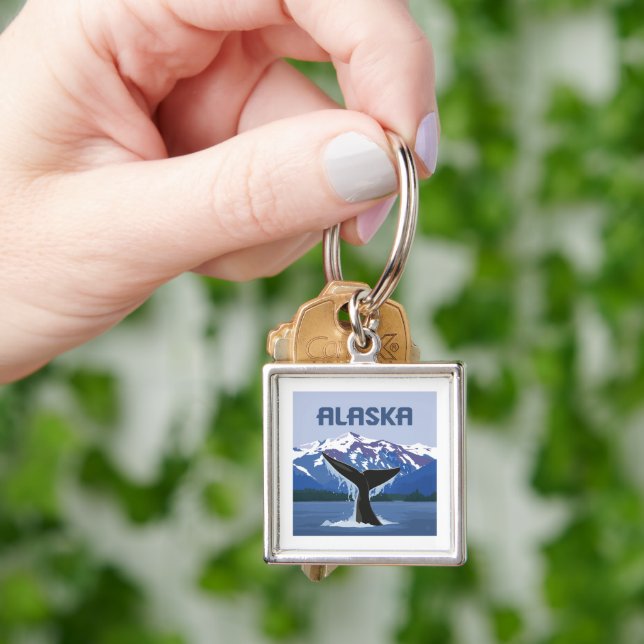 Alaska | Whale Tale Key Ring (Hand)