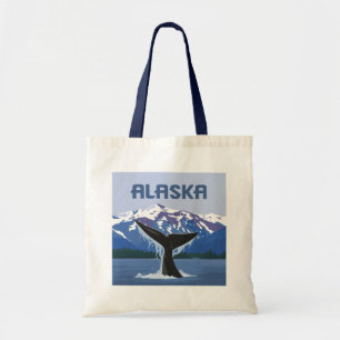 Alaska   Whale Tale Tote Bag