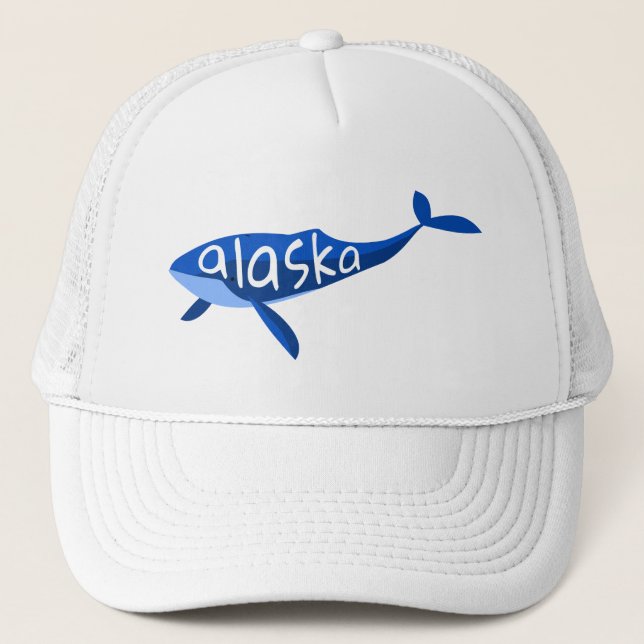 Alaska Whale Trucker Hat (Front)