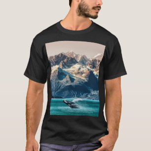 Alaska whale watching: boat excursion. T-Shirt