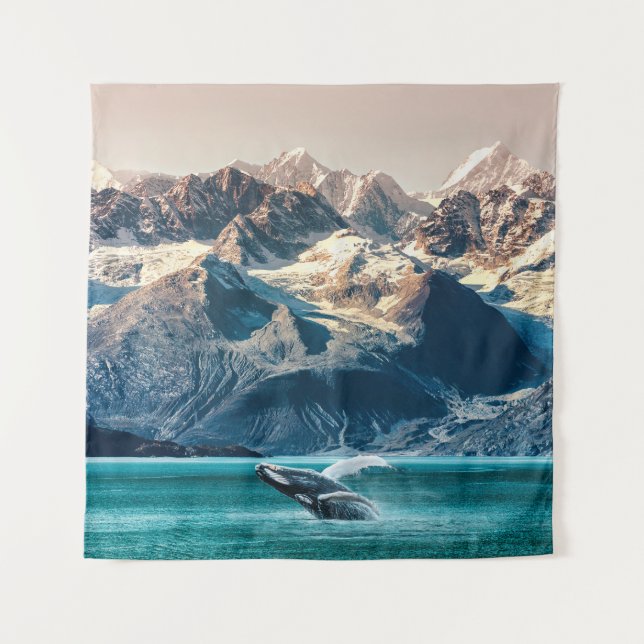Alaska whale watching: boat excursion. tapestry (Front)