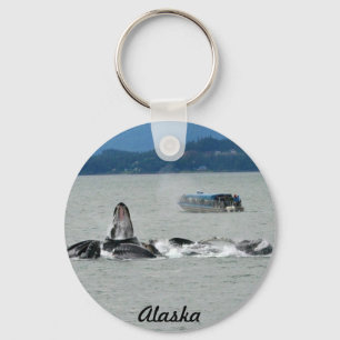 Alaska Whales Key Ring