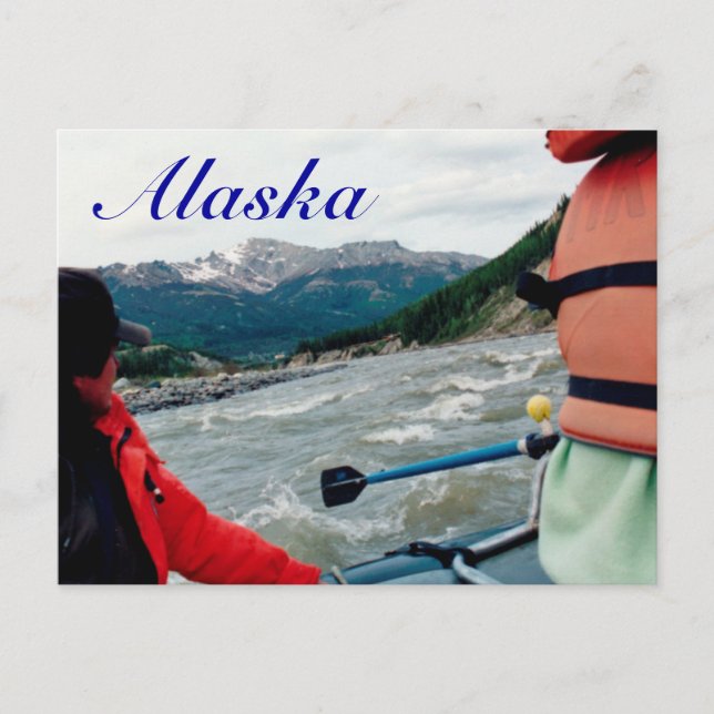 Alaska - White water rafting Postcard (Front)