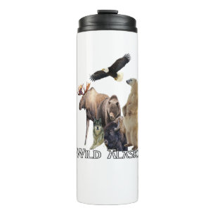 Alaska Wildlife Polar Bear Thermol Tumbler