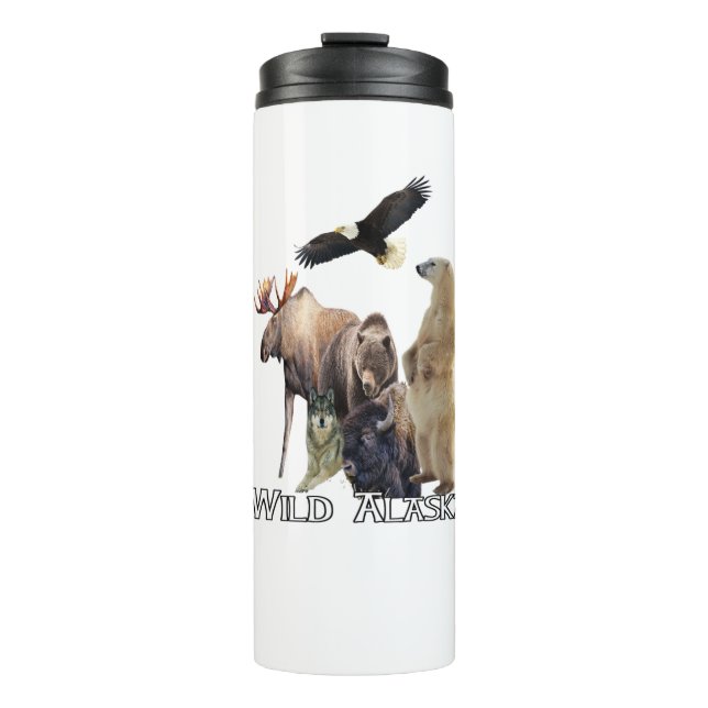 Alaska Wildlife Polar Bear Thermol Tumbler (Front)