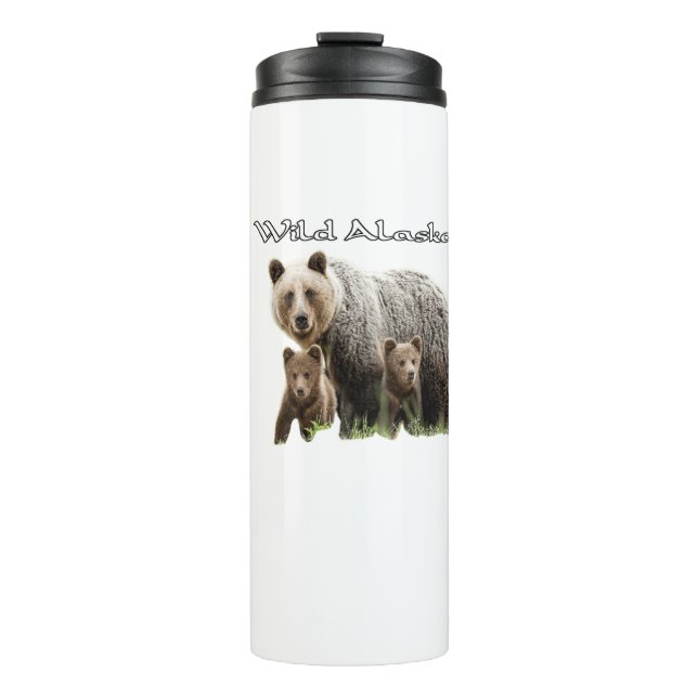 Alaska Wildlife Polar Bear Thermol Tumbler (Front)