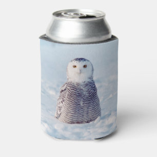 Alaska Winter Arctic Snowy Owl Can Cooler