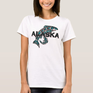 Alaska with Salmon T-Shirt