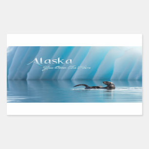 Alaska-You Otter Be Here Rectangular Sticker