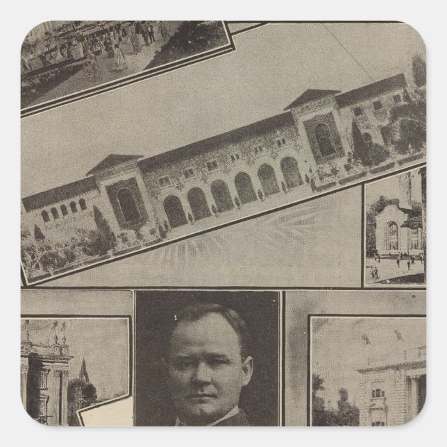 Alaska-Yukon Pacific Exposition, Seattle, 1909 Square Sticker (Front)