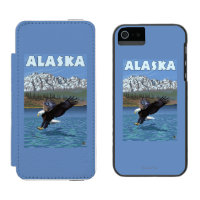 AlaskaBald Eagle Vintage Travel Poster