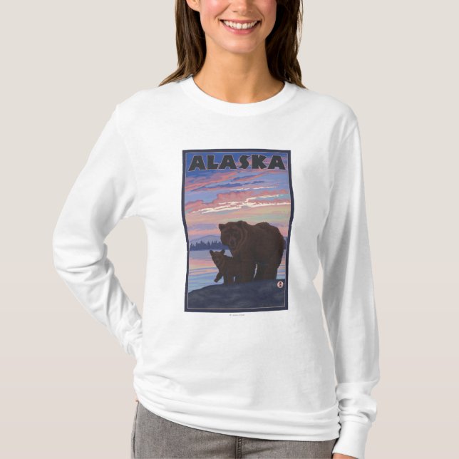 AlaskaBear and Cub T-Shirt (Front)