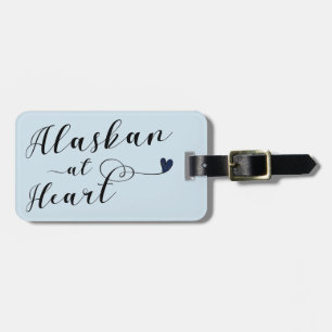 Alaskan At Heart Luggage Tag Template, Alaska