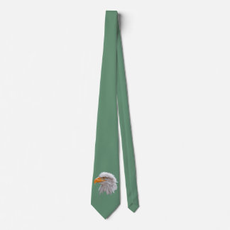 Alaskan Bald Eagle Tie Double Sided (Green)