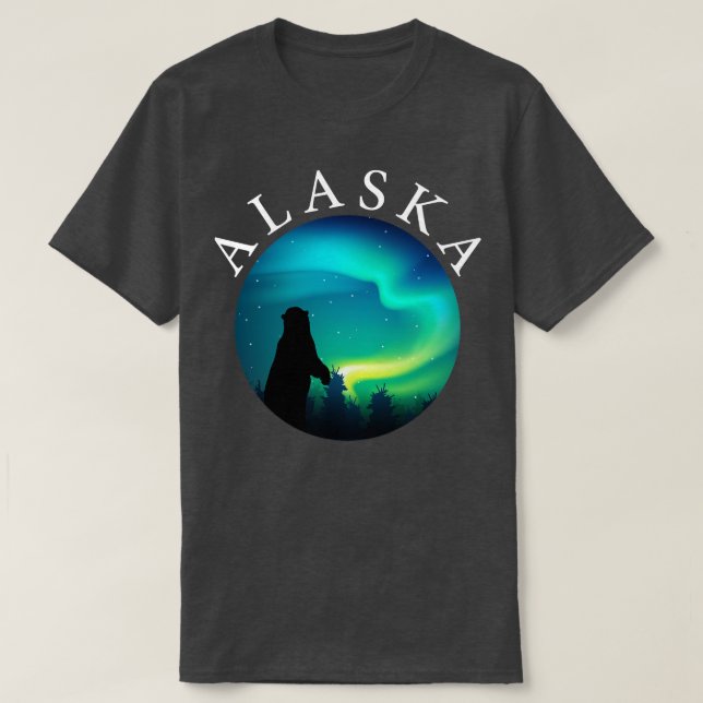 Alaskan Bear Animals Alaska Lovers Camping TShirt (Design Front)