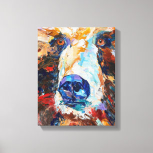 Alaskan Bear Canvas Print "In the Bears Gaze