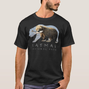 Alaskan Bear Katmai National Park Lake Image T-Shirt