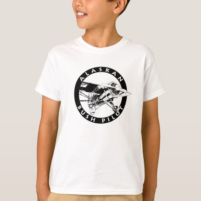 Alaskan Bush Pilot Kids T-Shirt (Front)