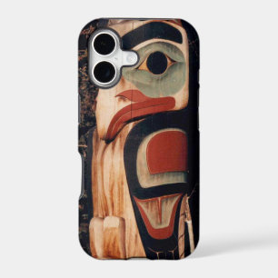 Alaskan Carved Totem Pole Designed