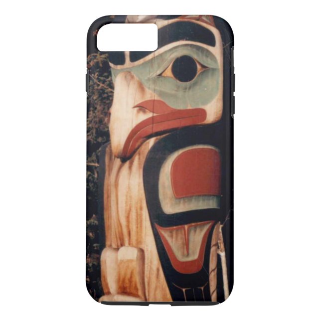 Alaskan Carved Totem Pole Designed Case-Mate iPhone Case (Back)