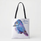 Alaskan Chick Canvas _fireweed back_Tote Bag