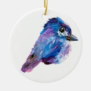 Alaskan Chick ceramic ornament w/QR_no name drop