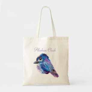 Alaskan Chick & Cotton Candy Mountain Tote Bag