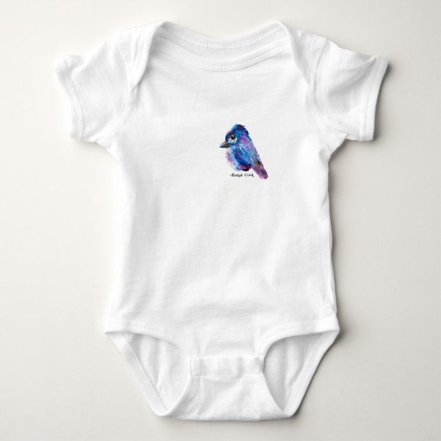 Alaskan Chick customised One-piece Baby Bodysuit (Front)