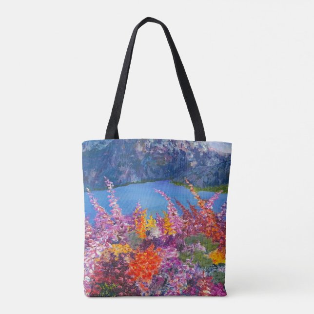 Alaskan Chick _ER fireweed back_Tote Bag (Back)