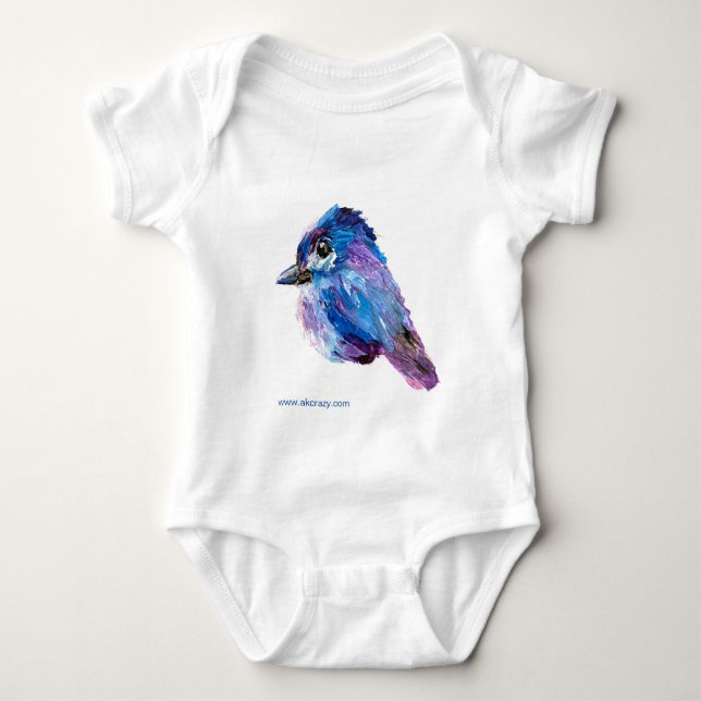 Alaskan Chick & Moosey One-piece Baby Bodysuit (Front)