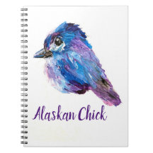 Alaskan Chick Spiral notebook