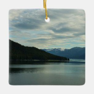 Alaskan Coast II Beautiful Nature Photography Ceramic Tree Decoration