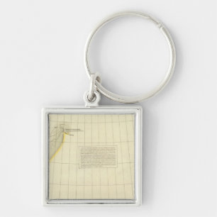 Alaskan Coast Map Key Ring